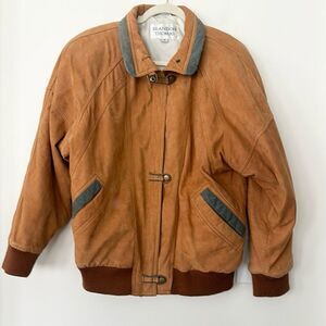 Brandon Thomas Vintage Suede Men’s Bomber Jacket M